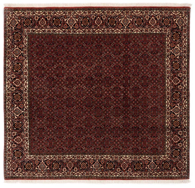 Detail image of 6' 4 x 6' 10 Bidjar With Silk Square Rug