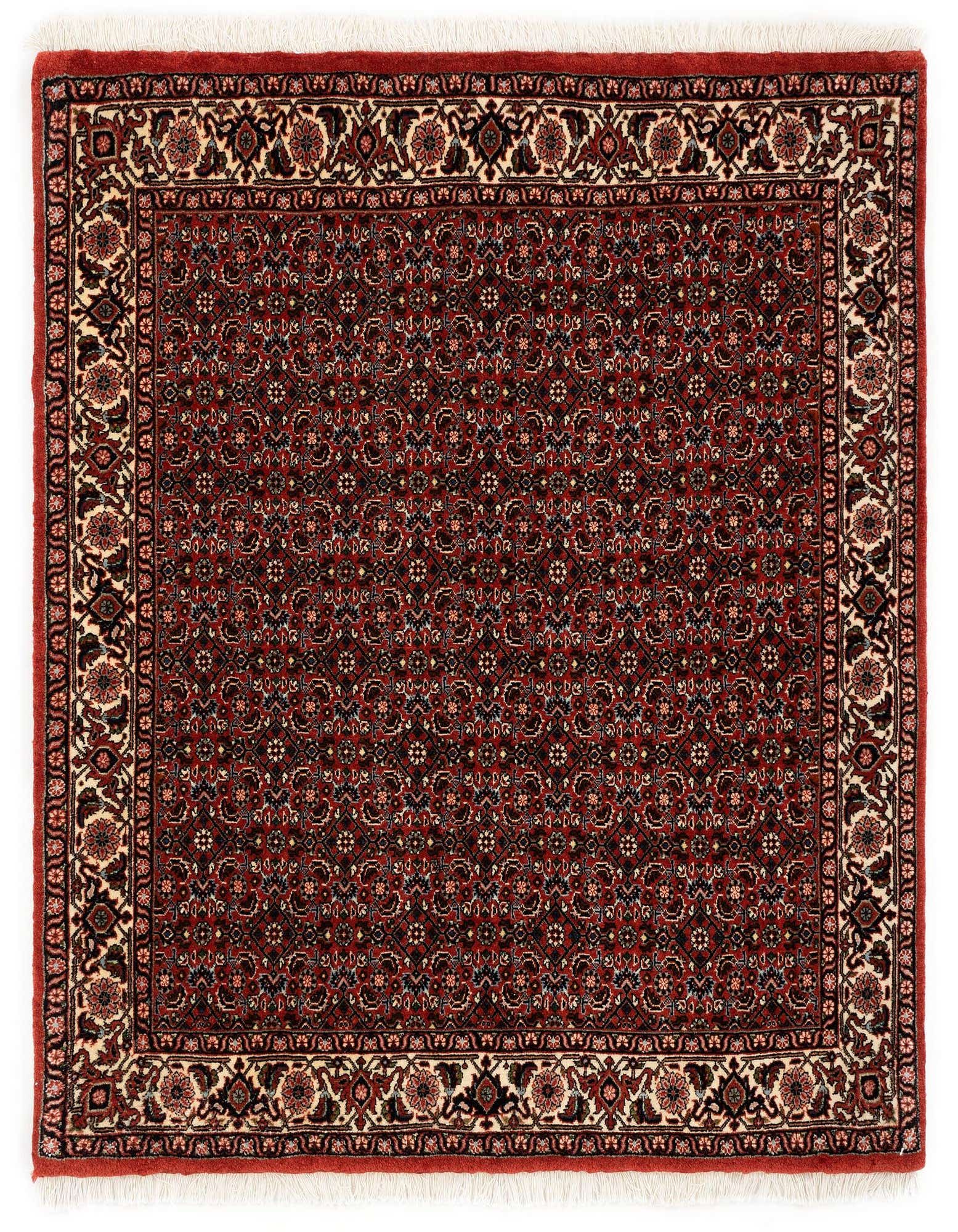 3' 9 x 3' 9 Bidjar With Silk Square Rug