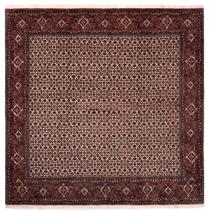 6' 8 x 6' 9 Bidjar With Silk Square Rug
