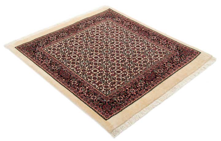 3' 2 x 3' 7 Bidjar With Silk Square Rug