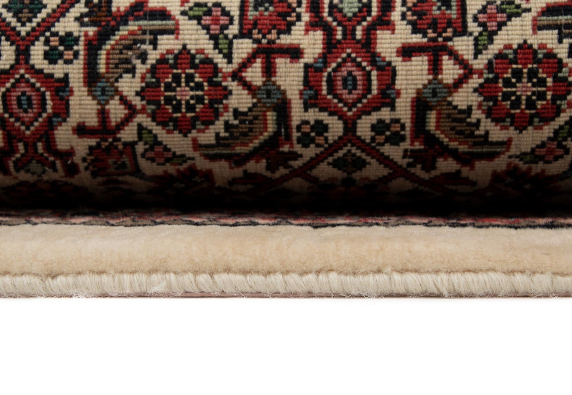 3' 2 x 3' 7 Bidjar With Silk Square Rug