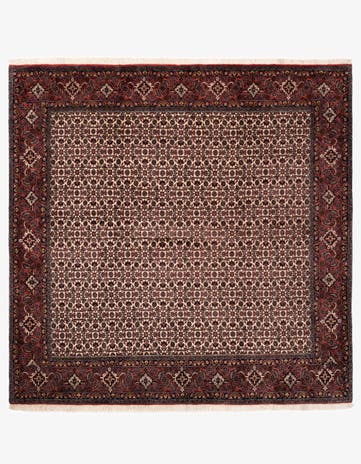 6' 8 x 6' 9 Bidjar With Silk Square Rug