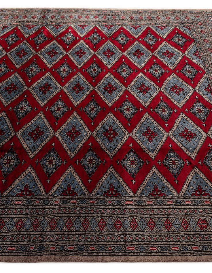 Detail image of 5' 7 x 6' 3 Hand Knotted Bokhara Oriental Wool Square Rug