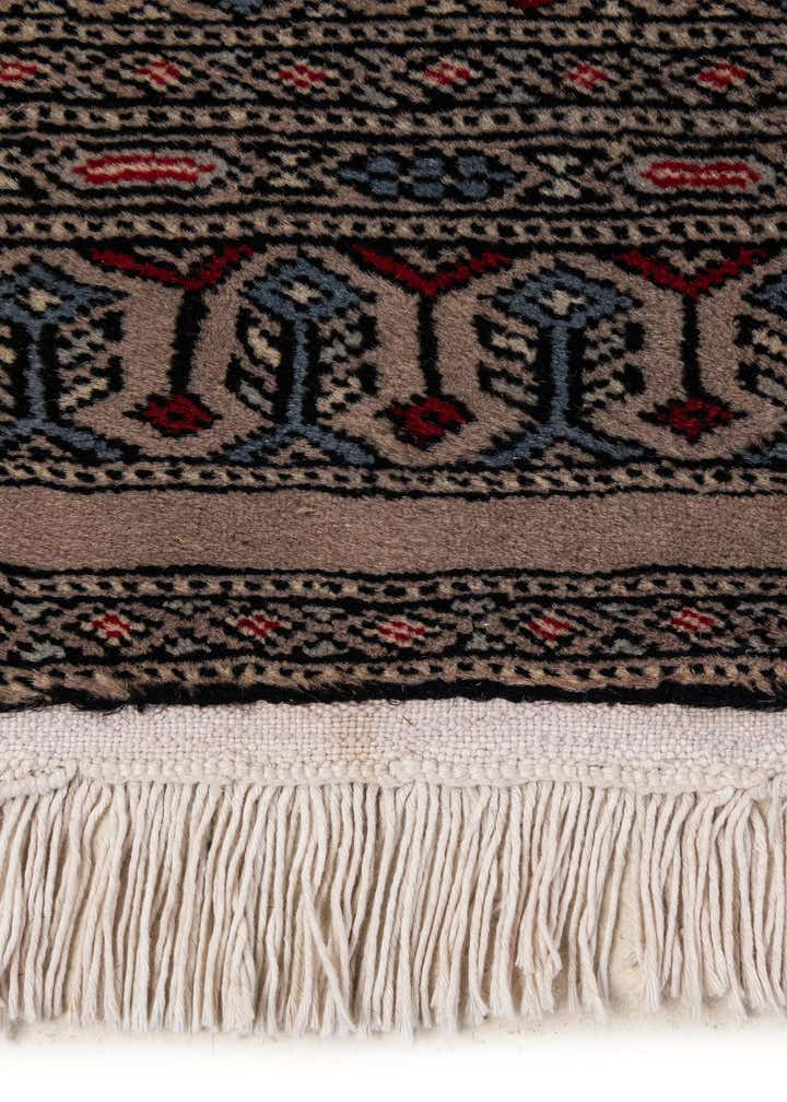 5' 7 x 6' 3 Hand Knotted Bokhara Oriental Wool Square Rug