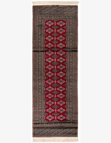 2' 7 x 7' 9 Hand Knotted Bokhara Oriental Wool Square Rug