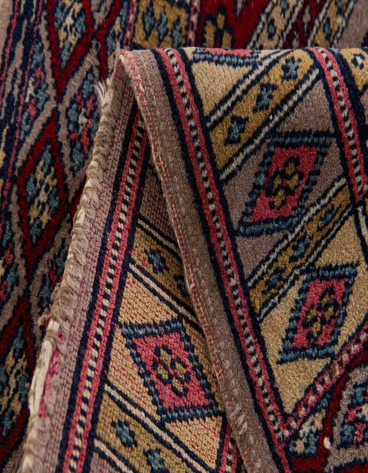 Detail image of 1' 7 x 1' 7  Hand Knotted Bokhara Oriental Wool Square Rug