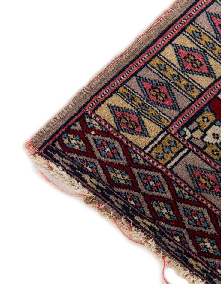 Detail image of 1' 7 x 1' 7  Hand Knotted Bokhara Oriental Wool Square Rug
