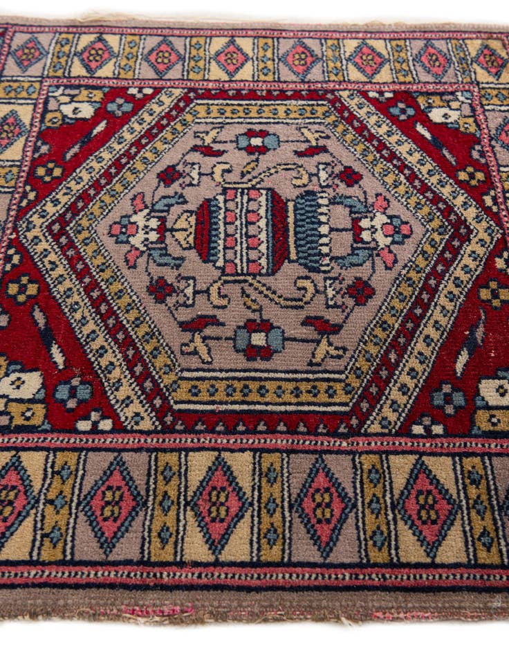 Detail image of 1' 7 x 1' 7  Hand Knotted Bokhara Oriental Wool Square Rug