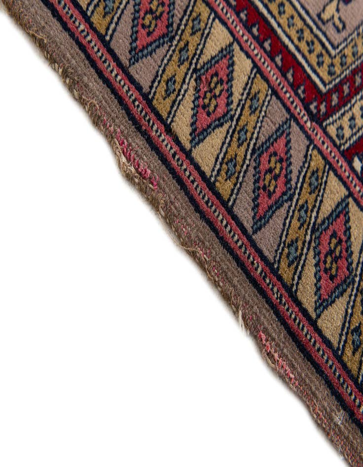 Detail image of 1' 7 x 1' 7  Hand Knotted Bokhara Oriental Wool Square Rug