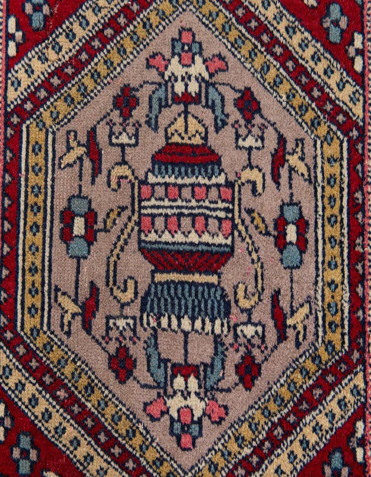 Detail image of 1' 7 x 1' 7  Hand Knotted Bokhara Oriental Wool Square Rug
