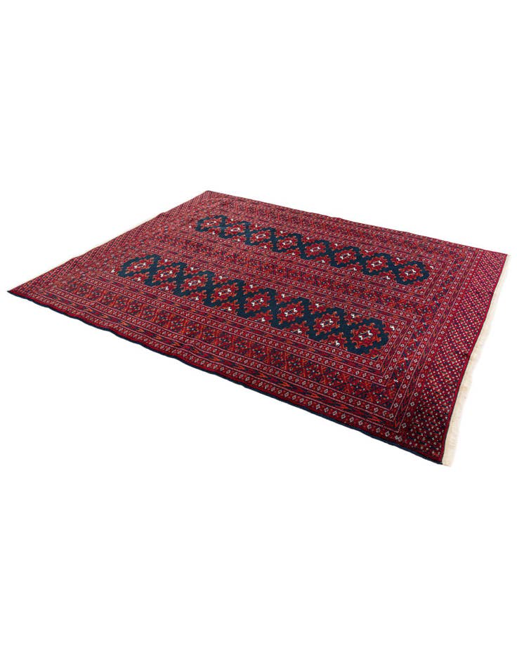 Detail image of 4' x 4' Hand Knotted Bokhara Oriental Wool Square Rug