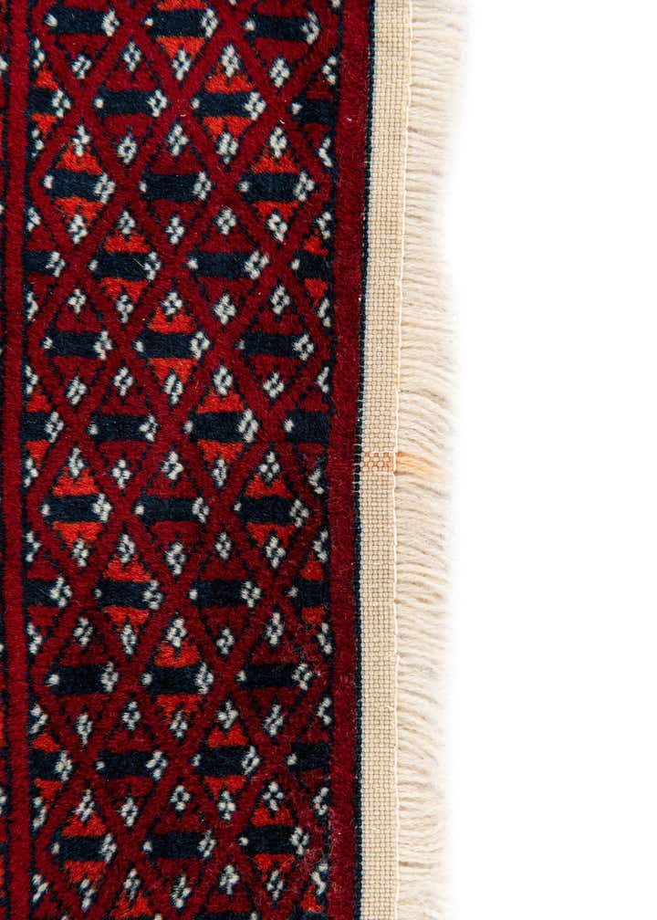 4' x 4' Hand Knotted Bokhara Oriental Wool Square Rug