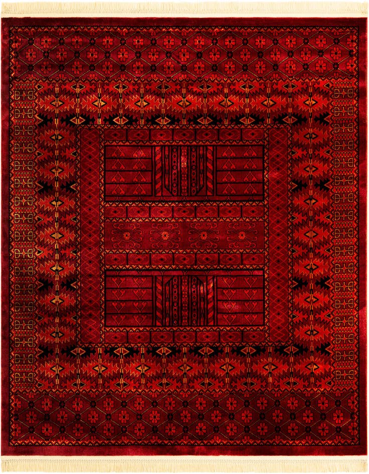 Detail image of 7' 10 x 7' 10 Bokhara Square Rug