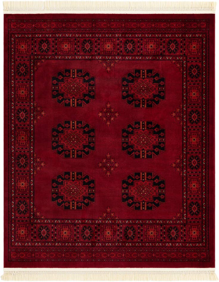Detail image of 6' 1 x 6' 1 Bokhara Square Rug