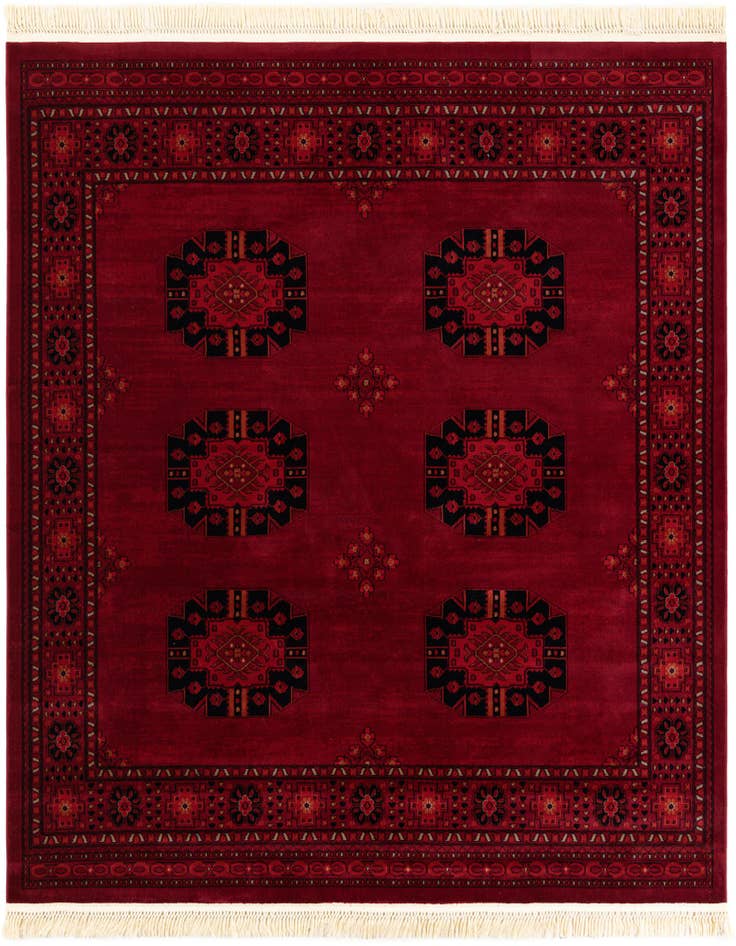 Detail image of 7' 10 x 7' 10 Bokhara Square Rug