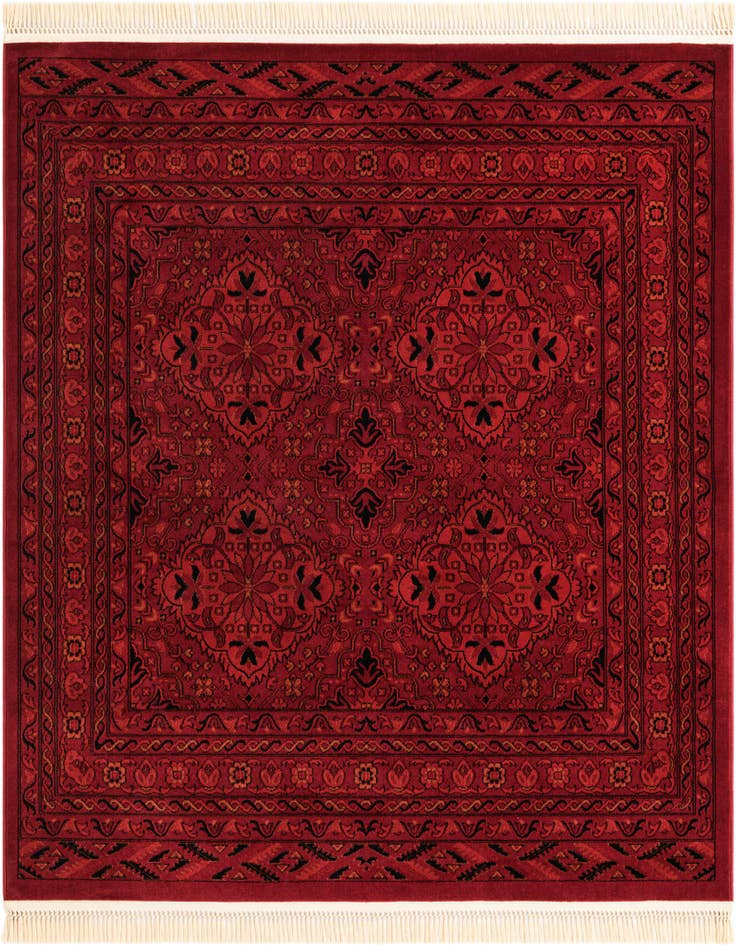 Detail image of 6' 1 x 6' 1 Bokhara Square Rug