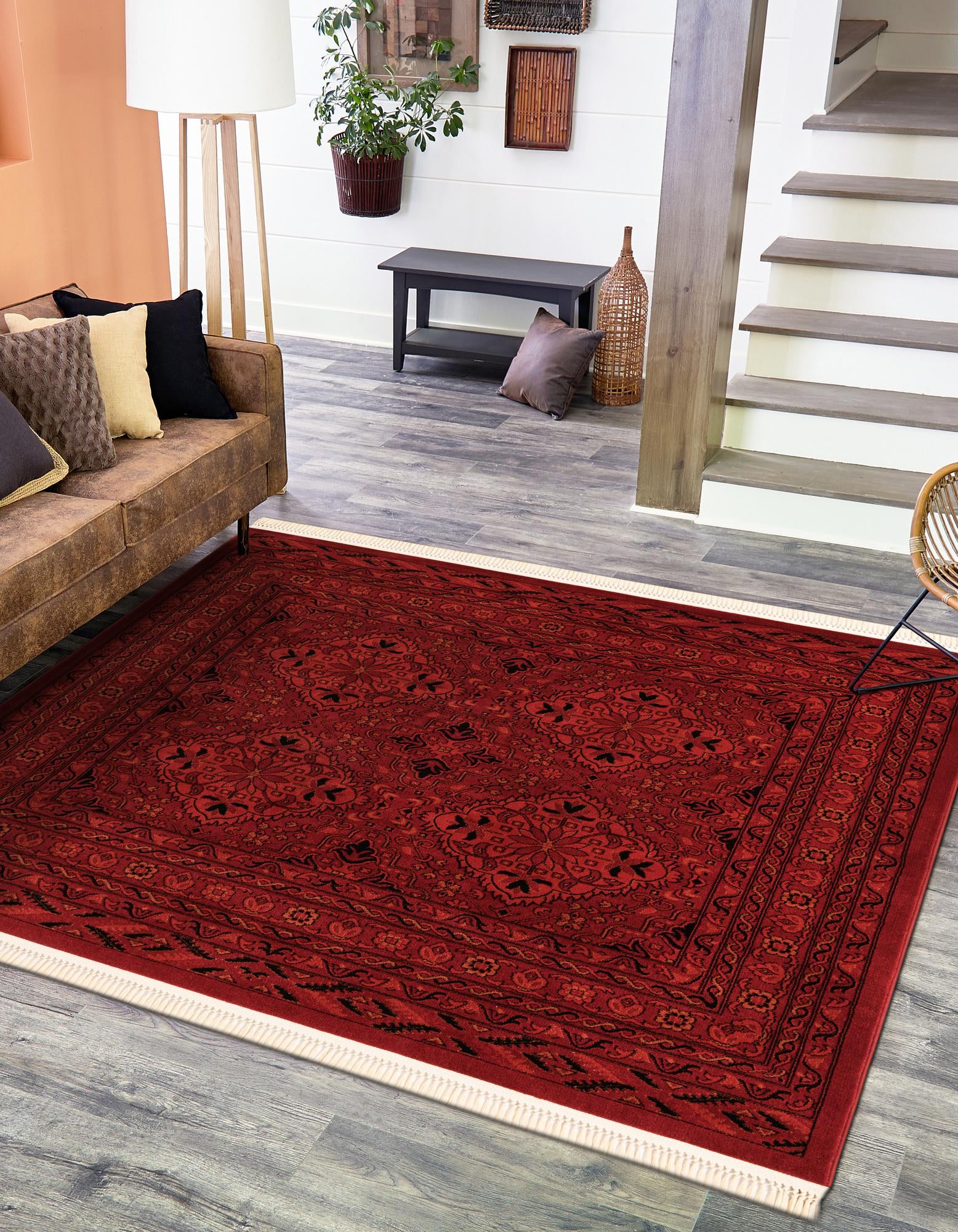 Primary image 5' 3 x 5' 3 Bokhara Square Rug