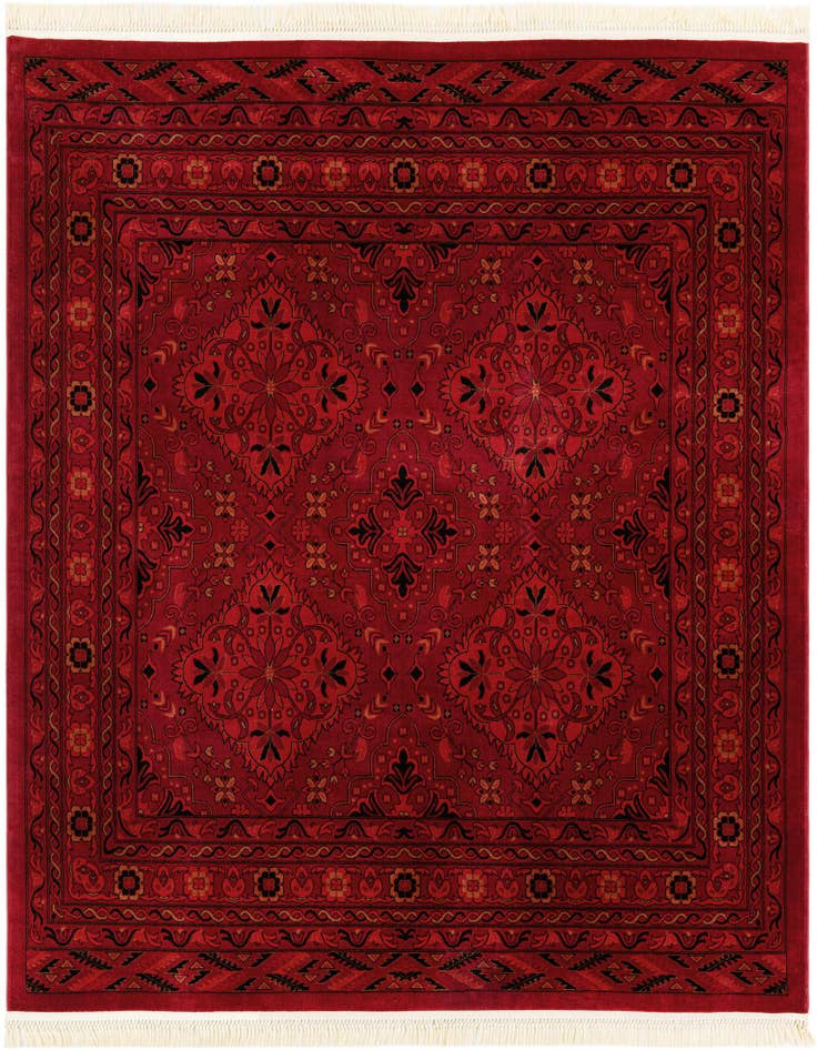 Detail image of 7' 10 x 7' 10 Bokhara Square Rug