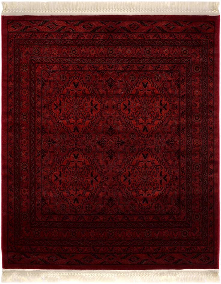 Detail image of 5' 3 x 5' 3 Bokhara Square Rug