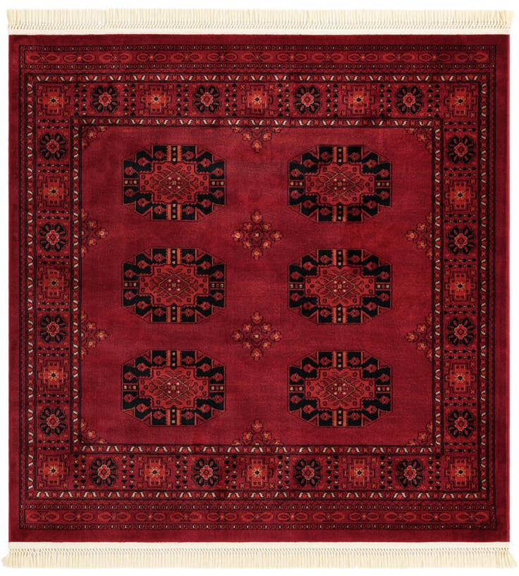 Detail image of 5' 3 x 5' 3 Bokhara Square Rug