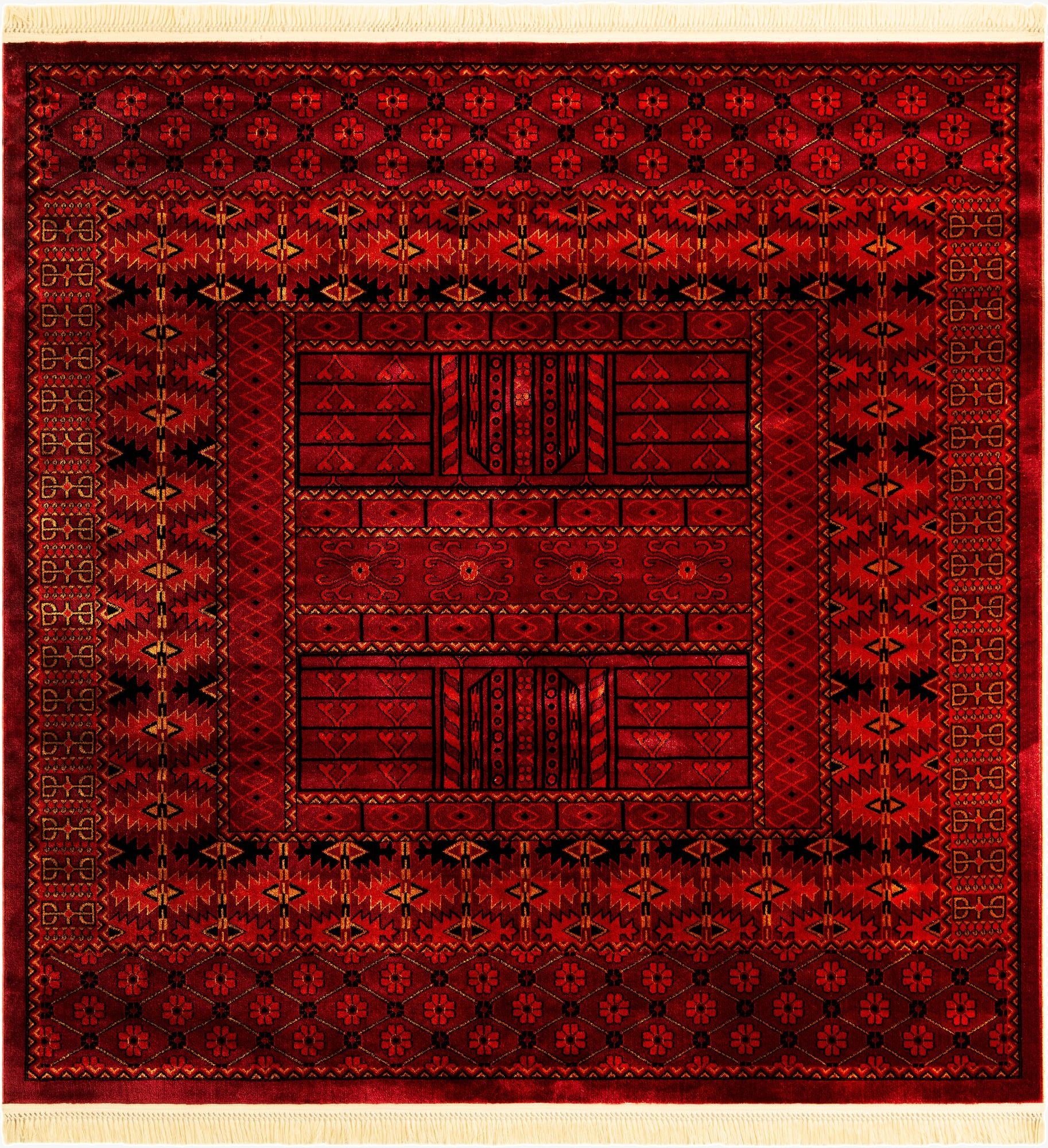 Primary image 7' 10 x 7' 10 Bokhara Square Rug