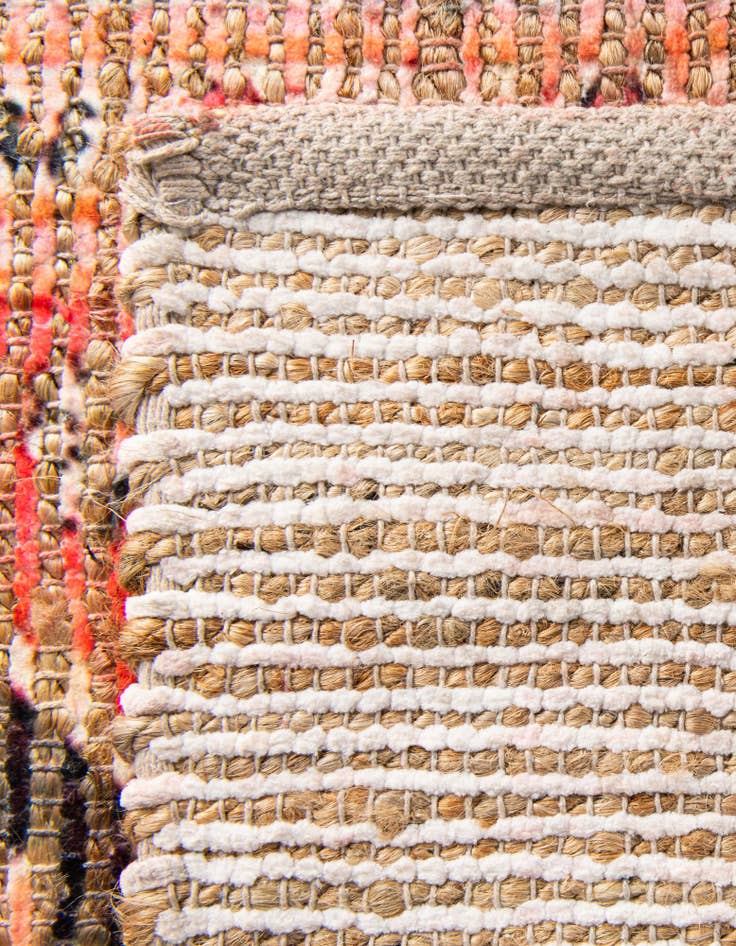 Detail image of 7' 10 x 7' 10 Chenille Jute Square Rug