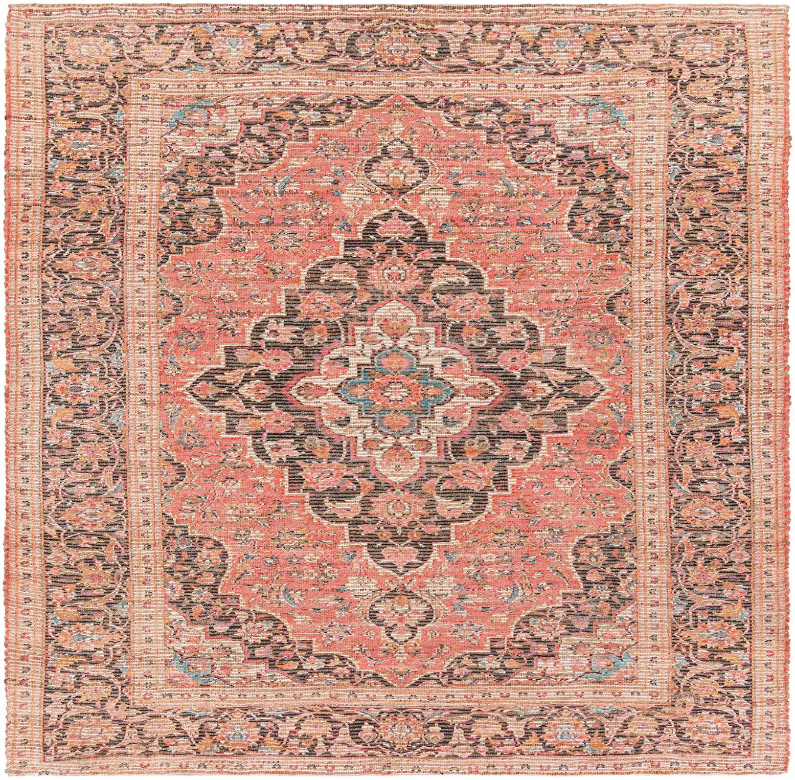7' 10 x 7' 10 Chenille Jute Square Rug