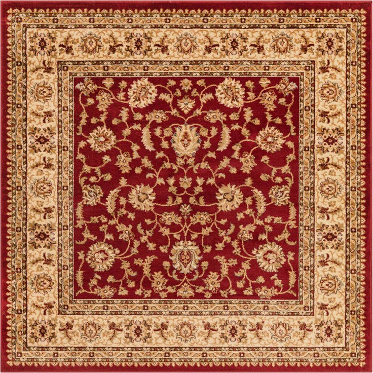 Detail image of 6' x 6' Classic Agra Square Rug