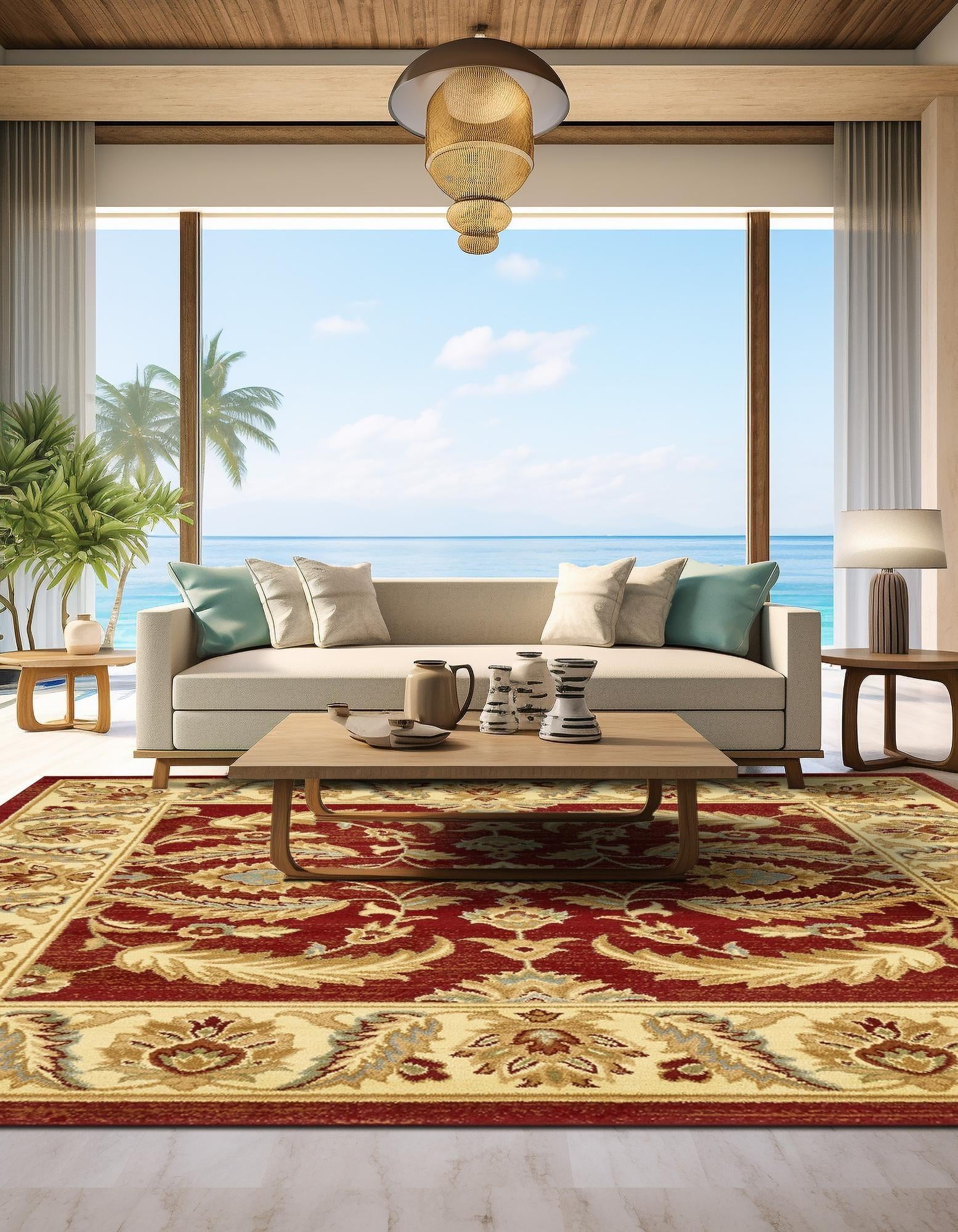 4' x 4' Classic Agra Square Rug