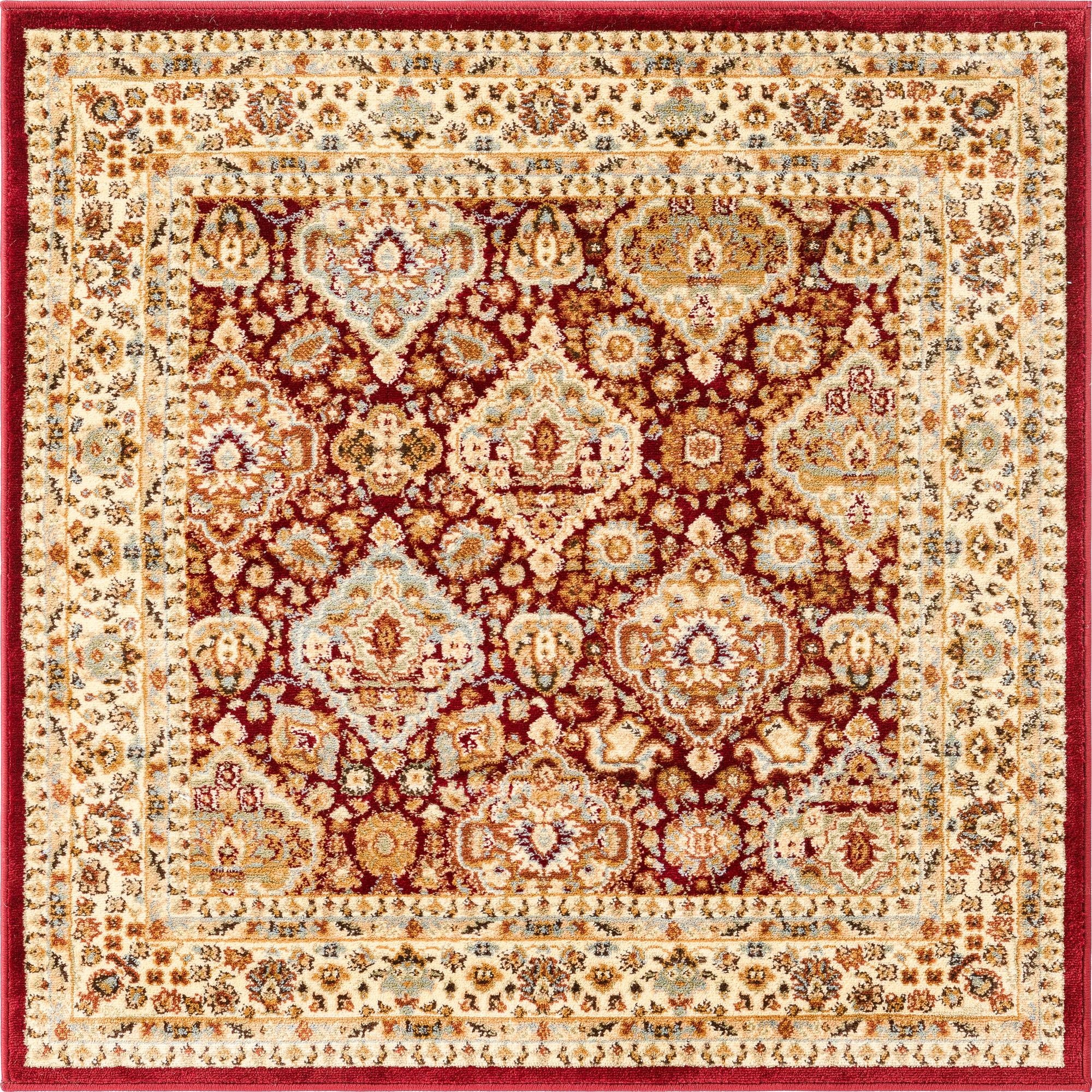 4' x 4' Classic Agra Square Rug
