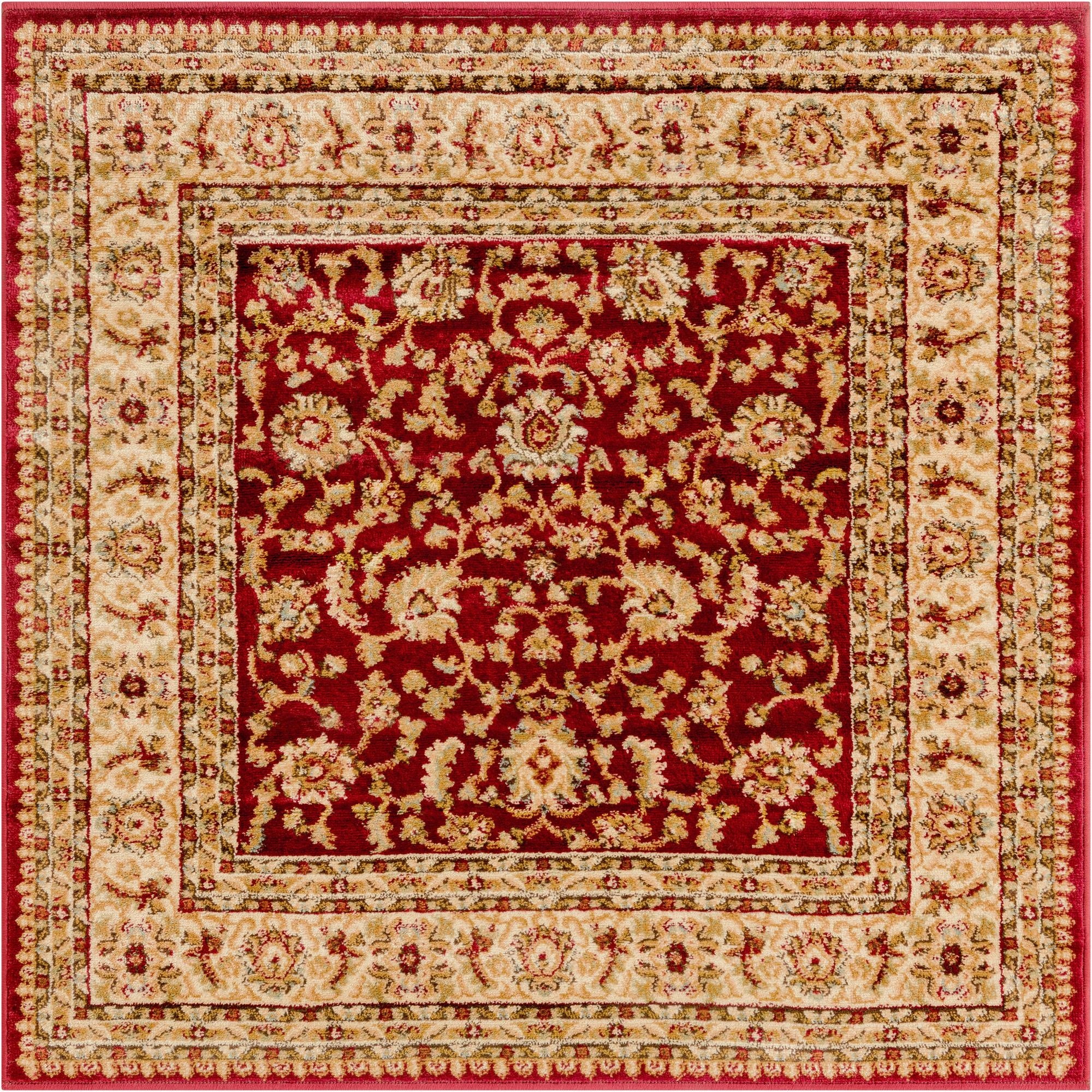 4' x 4' Classic Agra Square Rug