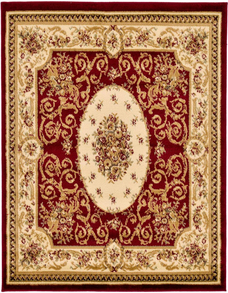 Detail image of 4' x 4' Classic Aubusson Square Rug