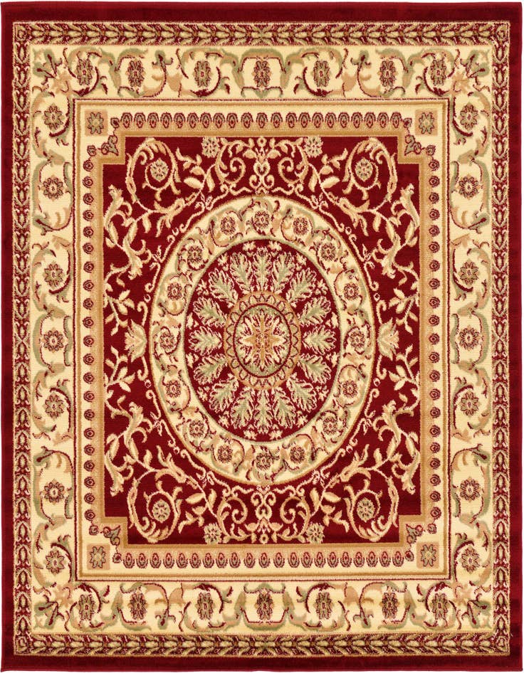 Detail image of 6' x 6' Classic Aubusson Square Rug