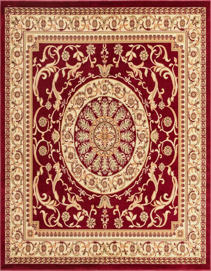 Detail image of 7' 10 x 7' 10 Classic Aubusson Square Rug