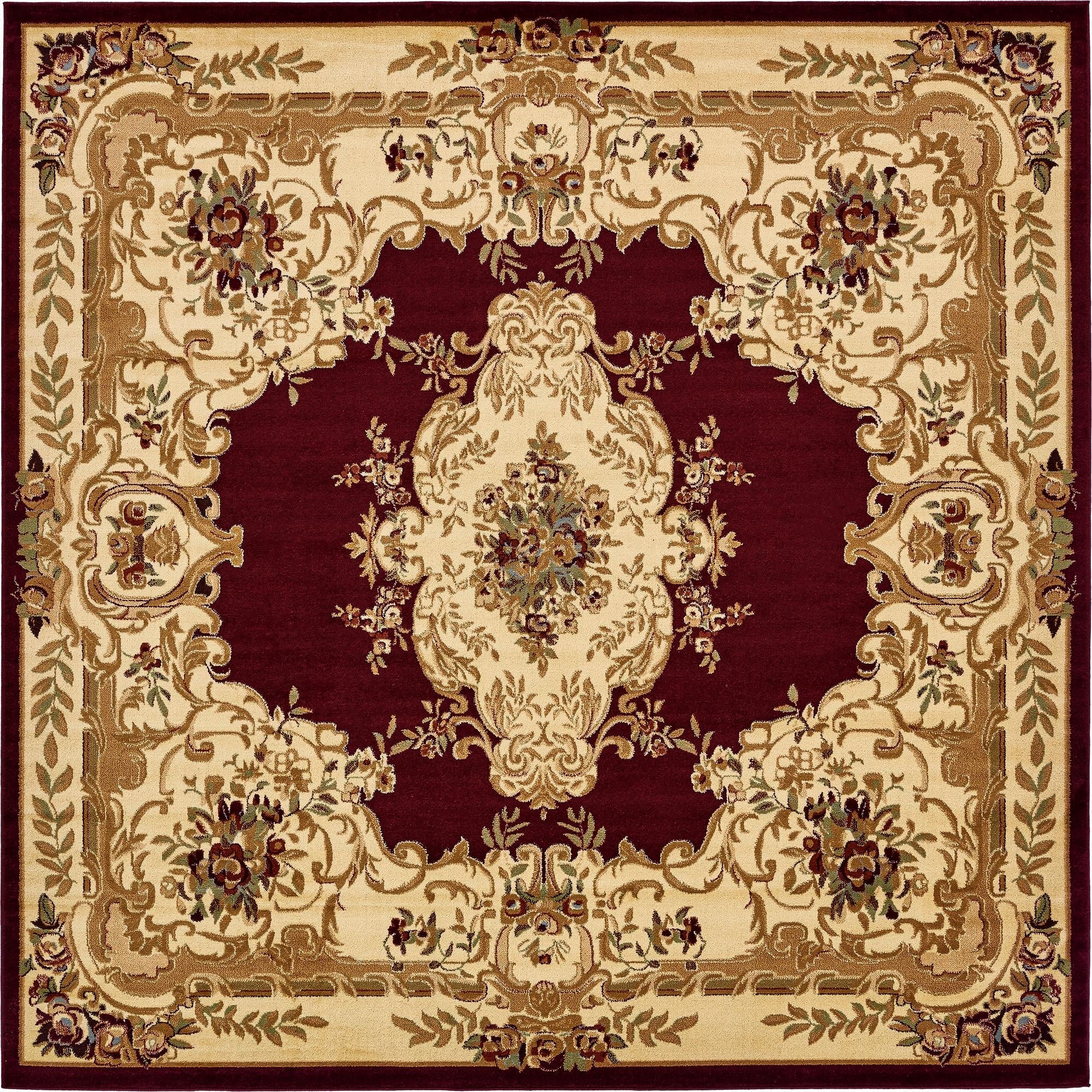 10' x 10' Classic Aubusson Square Rug