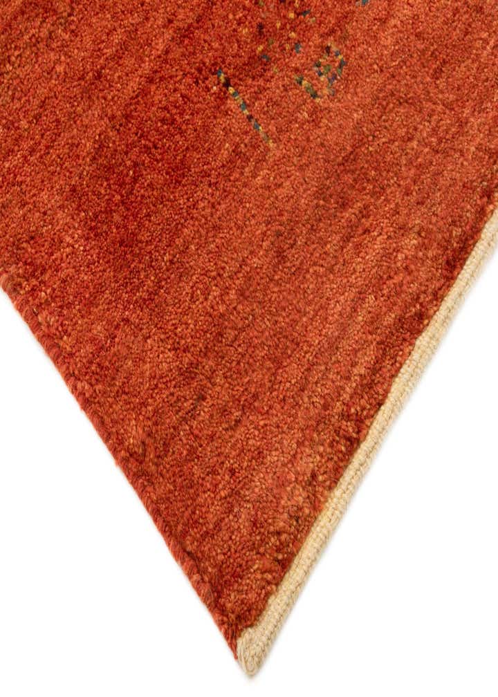4' 7 x 5' 3 Hand Knotted Gabbeh Shouli Persian Wool Square Rug