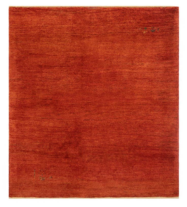 Detail image of 4' 7 x 5' 3 Hand Knotted Gabbeh Shouli Persian Wool Square Rug
