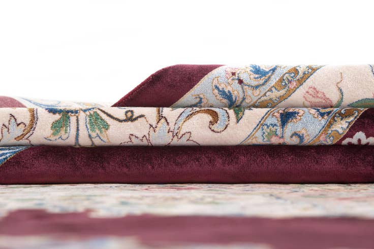 Detail image of 8' 2 x 8' 2 Ghom Design Square Rug