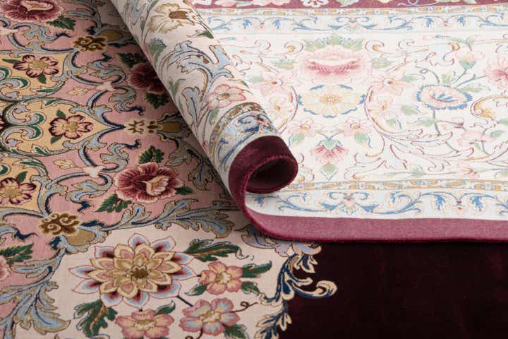 8' 2 x 8' 2 Ghom Design Square Rug