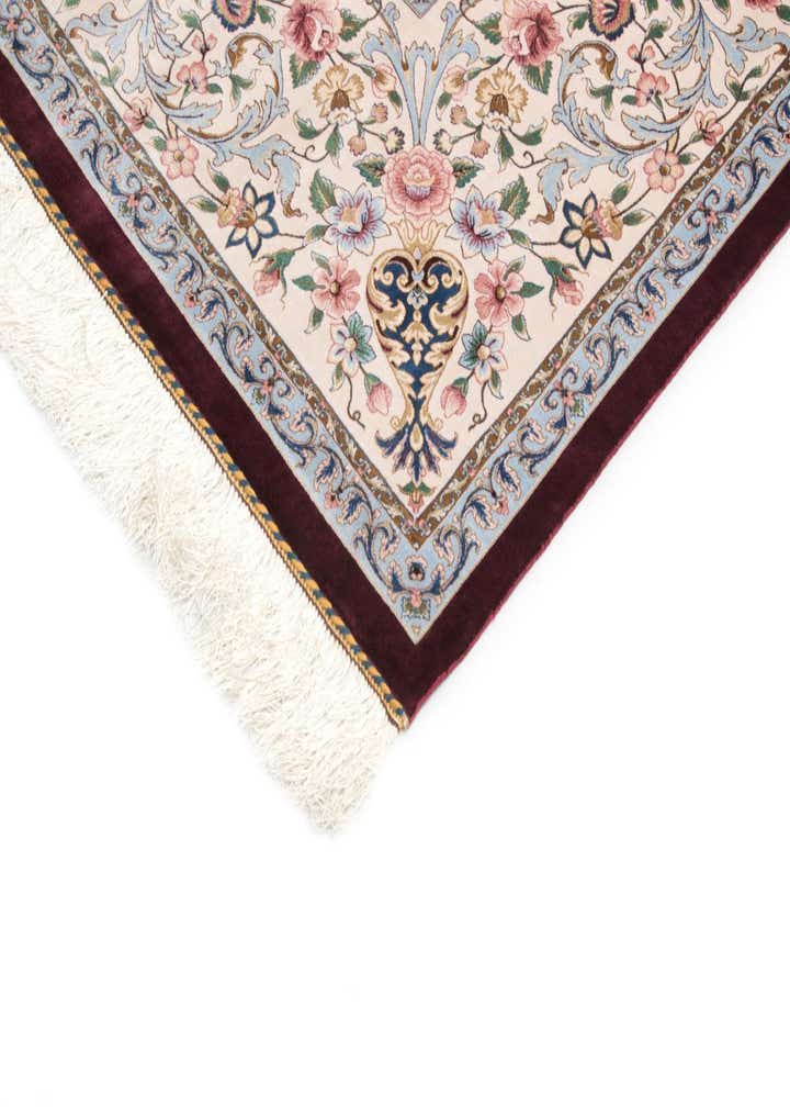 8' 2 x 8' 2 Ghom Design Square Rug