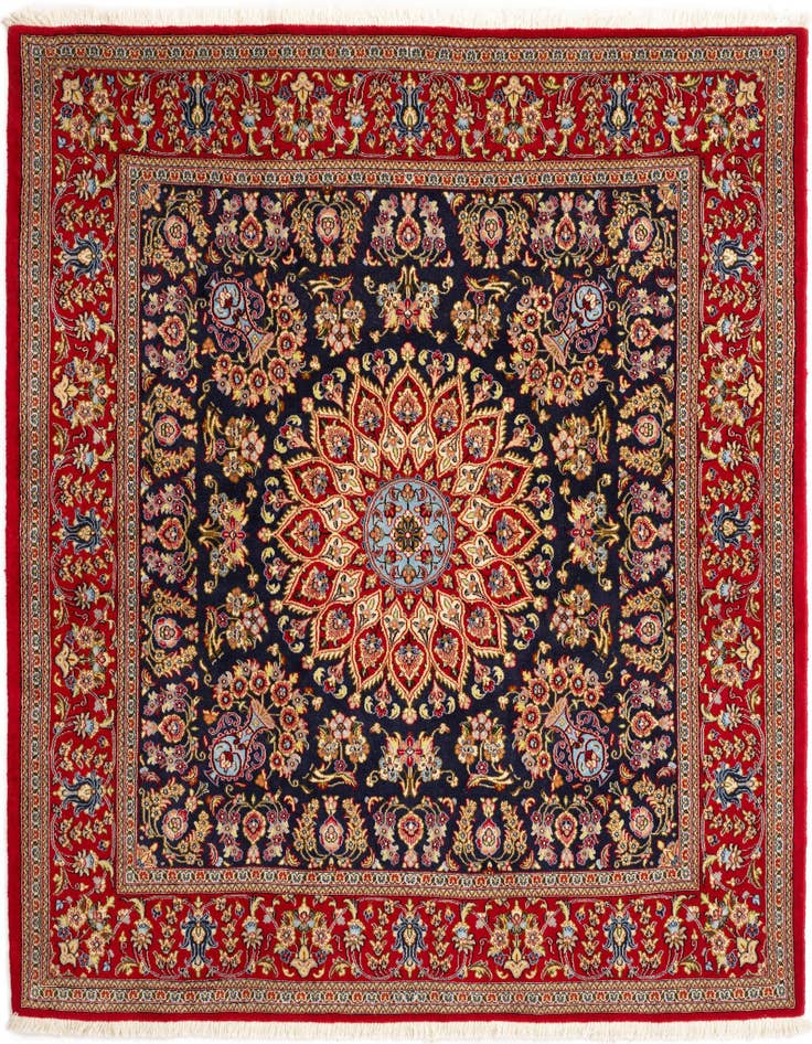 Detail image of 6' 7 x 6' 7 Ghom Square Rug