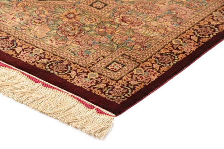 3' 4 x 3' 5 Ghom Silk Square Rug