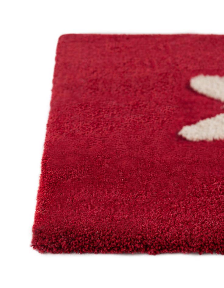 Detail image of 4' 1 x 4' 1 Handtufted Wool Square Rug