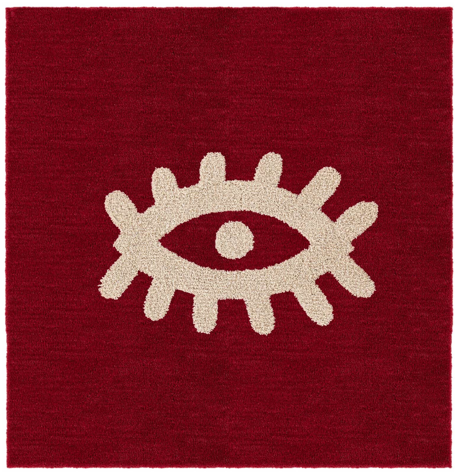 4' 1 x 4' 1 Handtufted Wool Square Rug