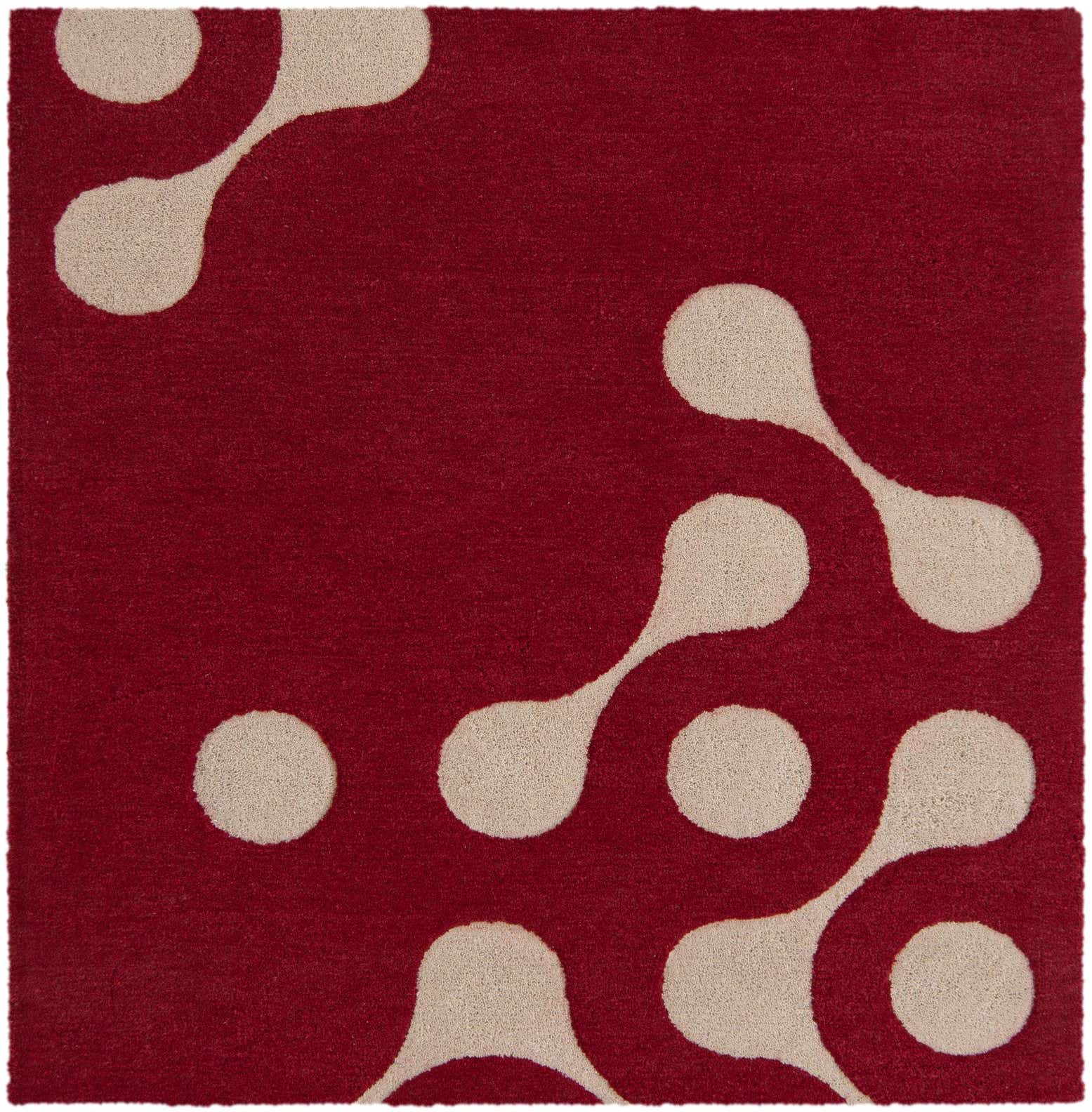 6' 1 x 6' 1 Handtufted Wool Square Rug