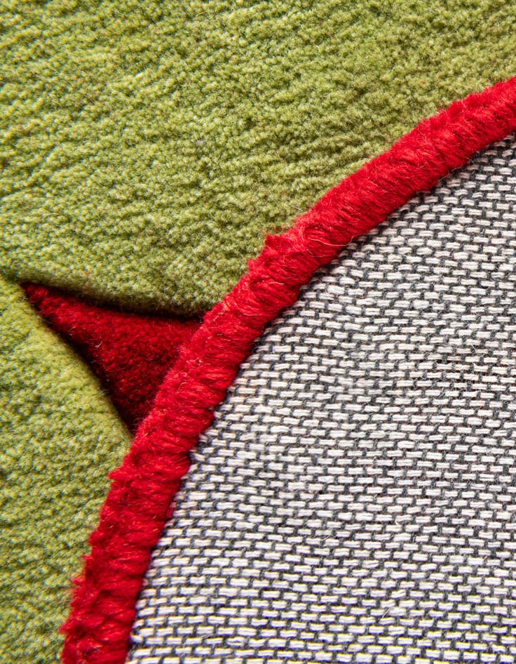 Detail image of 4' 6 x 5' 3 Happy Rugs Strawberry Wool Square
