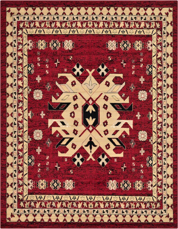 Detail image of 7' 10 x 7' 10 Heris Square Rug