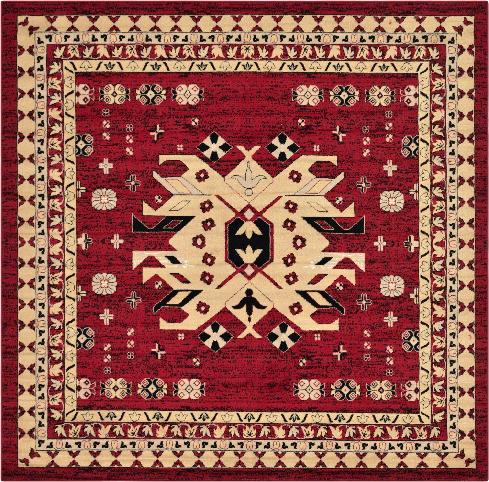 7' 10 x 7' 10 Heris Square Rug