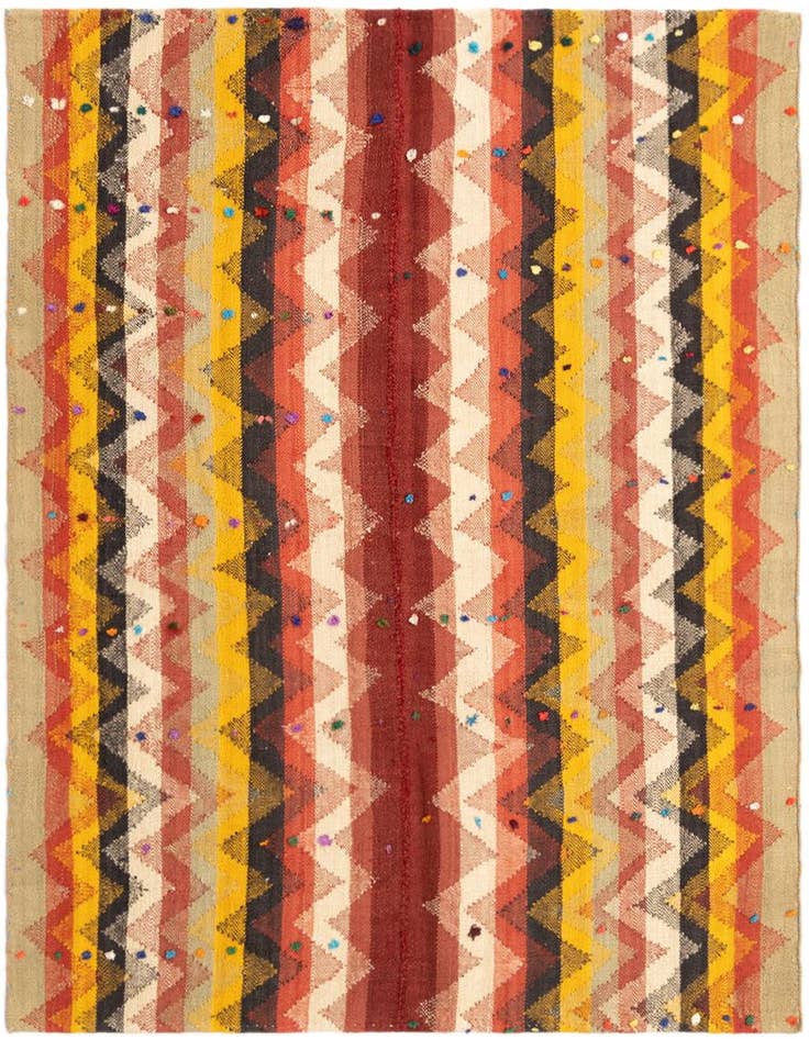 Detail image of 4' 3 x 5' 4 Jajim Square Rug