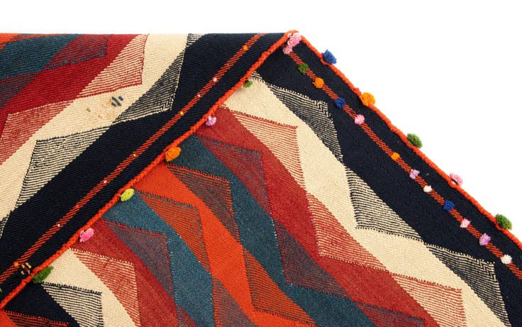 Detail image of 5' 8 x 6' 2 Jajim Wool Square Rug